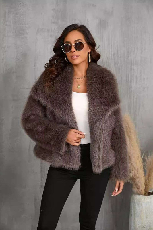 Luxurious Foxy Fleece Coat