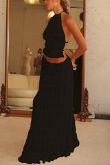 Charming Pleated Maxi Set